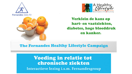 Fernandes Healthy Lifestyle Campaign lezing 26 juli