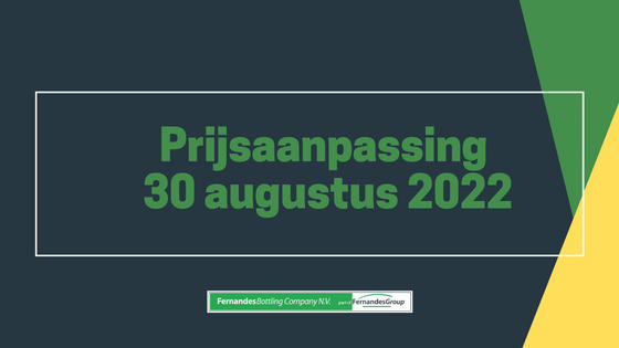 Nieuwe prijslijst Fernandes Bottling 30 augustus